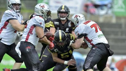 Archivbild: Hubert Ziegler
Am 24. April starten die Amberg Mad Bulldogs in die neue Regionalliga-Saison im American Football.