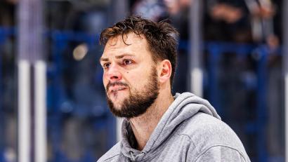Bild: Werner Moller
David Elsner nach dem Aus der Blue Devils Weiden im Play-off-Viertelfinale gegen die Krefeld Pinguine.