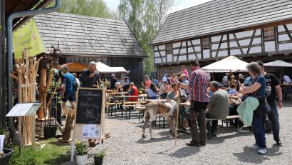 Bild: Eva Gröninger/exb
Frühjahrsmarkt im Freilandmuseum Oberpfalz.