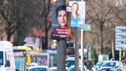 Bild: Armin Weigel/dpa
In einigen Städten in Bayern ist der Wahlkampf bereits angelaufen. (Archivbild)