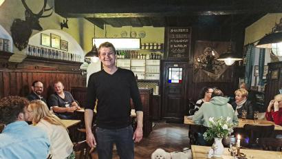 Bild: Brigitte Gschwendtner/fph
Er will das Gesicht des ältesten und größten Gasthauses in Marktredwitz werden: Der neue Wirt Andreas Geschibet hat 
viele Ideen für den „Goldenen Löwen“.