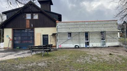 Bild: pi
Die Fortführung der Erweiterung des Oberlinder Feuerwehrhauses ist eines der Projekte für 2025.