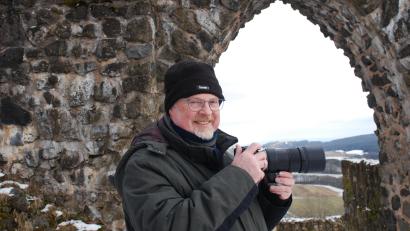 Bild: cvl
Die Burgruine auf dem Waldecker Schloßberg ist für Norbert Vetter immer wieder ein Ziel.