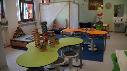 Bild: wel
Vorbildcharakter haben die Räumlichkeiten der Grundschule, die im Rahmen der Sanierung geschaffen wurden.