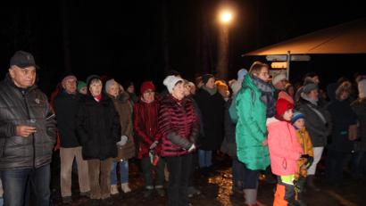 Bild: kro
Die Waldweihnacht im "Oicherlwold" stieß auf großes Interesse.