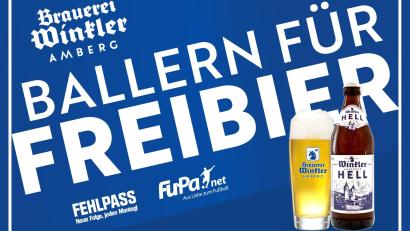 Grafik: Brauerei Winkler Amberg
Bei der Aktion "Ballern für Freibier" gibt es Freibier zu gewinnen.