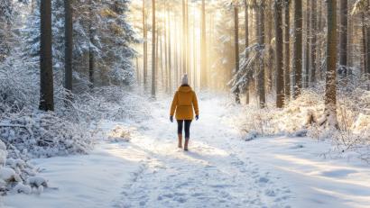 Symbolbild: AZ Studio – stock.adobe.com
Ein Spaziergang im Wald ist auch jetzt im Winter eine gute Idee.