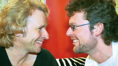 Archivbild: Kunz
Nase an Nase mit Thomas Gottschalk. Peter Meyer bei "Wetten, dass ..?"