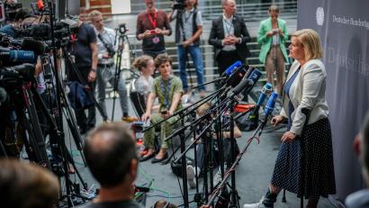Bild: Kay Nietfeld/dpa
Nancy Faeser will sich den Fragen zu Magdeburg und den Folgen stellen (Foto:Archiv).