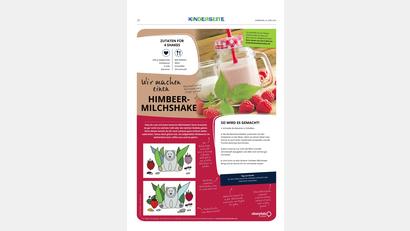 Bild: Oberpfalz Medien
Rezept Himbeer-Milchshake