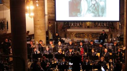 Bild: stg
Das Polizeiorchester Bayern gastierte in der Kemnather Stadtpfarrkirche