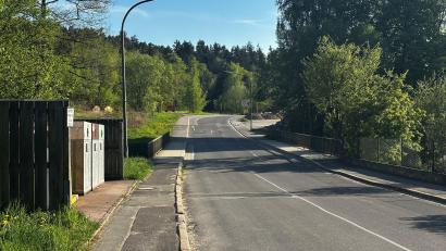 Bild: Ramona Herrmann
Die Fabrikstraße wird wegen der Sanierung der Brücke ab 12. Mai voll gesperrt.