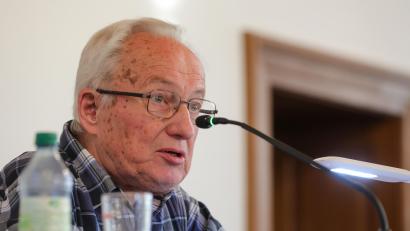 Bild: Wolfgang Steinbacher
80 Jahre Kriegsende - Vortrag von Dieter Dörner im großen Rathaussaal.