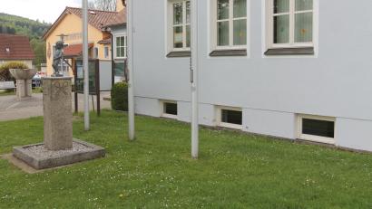 Bild: pi
An diesem Platz soll der Dorfmarkt entstehen.