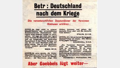 Bild: wsl
So sieht das Flugblatt aus, das in Neukirchen bei Sulzbach-Rosenberg gefunden wurde.