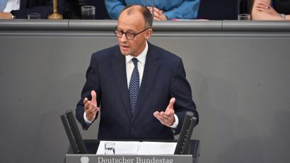 Bild: Katharina Kausche/dpa
Merz verspricht in seiner ersten Regierungserklärung unter anderem "Wohlstand für alle".