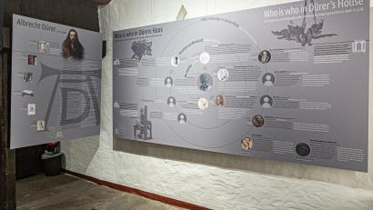 Bild: Oliver Frank
Neue Wandtafeln informieren die Besucher des Albrecht-Dürer-Hauses über Dürers Biografie und sein häusliches Umfeld. Seine Ehefrau Agnes wird die Neustädter persönlich durch das Museum führen.