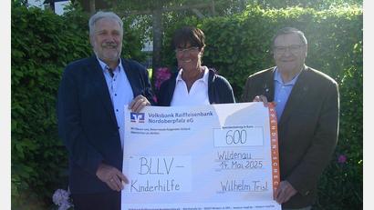 Bild: Albert Schindlbeck
Wilhelm Trisl, Ursula Schroll und Klaus Wendler (von links) bei der Spendenübergabe.