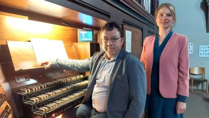 Bild: Kunz
Stephan Merkes und die Sopranistin Ewa Pankowska.
