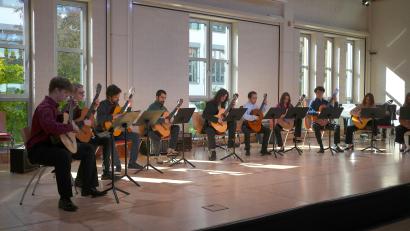 Bild: gac
Das gemischte Gitarrenensemble eröffnete mit einer Auswahl von Melodien aus Georges Bizets "Carmen".