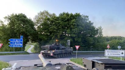 Bild: Sebastian Böhm
Von Pfreimd nach Nabburg geht es für die Panzer auf der Autobahn.