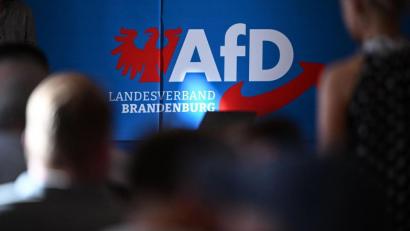 Bild: Britta Pedersen/dpa
Die AfD in Brandenburg wehrt sich juristisch gegen ihre Hochstufung zur gesichert rechtsextremistischen Bestrebung. (Archivbild)