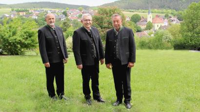 Bild: Josef Böhm
Seit zwei Jahrzehnten Botschafter des Murachtals: Der „Murachtaler Dreigesang“ mit Hermann Baier, Bernhard Bierler und Robert Kraus (von links).