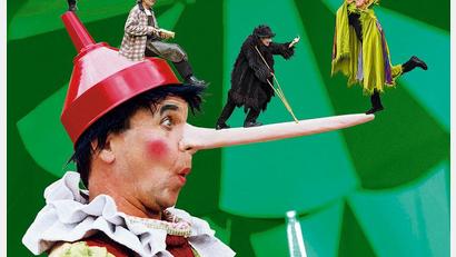 Bild: Theater Chapiteau/exb
Pinocchio in der Glasschleif.