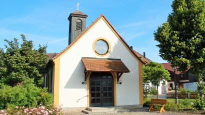 Bild: rgr
Eine Station von "Bike and pray" ist an der Kapelle in Gößenreuth.