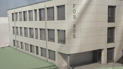 Bild: Matthias Bäumler
In Holzmodulbauweise entsteht der Neubau der FOS/BOS in Marktredwitz.