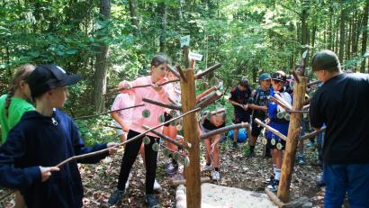 Bild: sir
Blätterangeln zählt zu den Disziplinen bei den Waldjugendspielen.