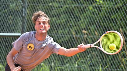 Bild: Hubert Ziegler
Der Franzose Leo Lagarrigue holte in den beiden Spielen zum Regionalliga-Start den einzigen Einzel-Punkt für den TC Amberg am Schanzl.