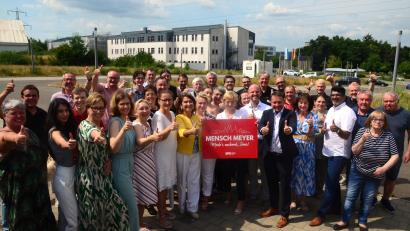 Bild: Kunz
Die 40 Stadtratskandidaten der SPD gehen mit großer Zuversicht in den Wahlkampf.
