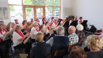Bild: adj
Mit stillen Tönen von den Saitenzupfern Altenstadt/WN begann die Serenade am Dienstag im Rathaus.