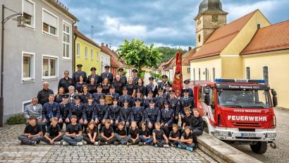 Bild: Kerstin Wegmann
Die Waldecker Feuerwehr feiert 150. Geburtstag. Verantwortliche und Mitglieder freuen sich auf das Festwochenende mit hoffentlich vielen Gästen.