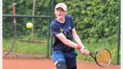 Bild: Hubert Ziegler
Pennie Wolff vom TC Amberg am Schanzl sicherte den Klassenerhalt in der Bayernliga.