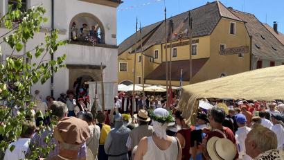 Bild: aub
Am Samstag um 11 Uhr findet die Eröffnung des Mittelalterlichen Marktes 2025 in Nabburg statt.