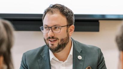 Bild: Melanie Atencio
Julian Kraus, nominiert als Bürgermeisterkandidat der CSU Weiherhammer.