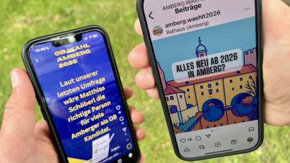 Bild: upl
Informationen zur Kommunalwahl 2026 in Amberg gibt es auch auf Instagram. Nicht immer ist klar erkennbar, wer die Beiträge postet.