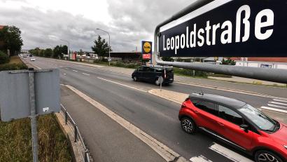 Bild: Petra Hartl
In Amberg wird die Leopoldstraße wegen Sanierungsarbeiten gesperrt.