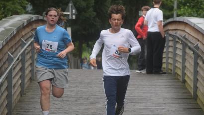 Bild: fz
Laufen und Schwimmen war beim Schüler-Triathlon angesagt.