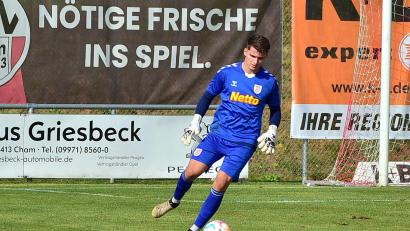 Archivbild: dme
Oskar Preil, hier noch im Trikot von Jahn Regensburg, wechselt zum ASV Neumarkt.