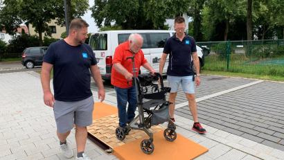 Bild: whü
Rollator-Führerschein - Willi Kurz