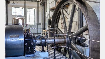Bild: Andreas Gießler/Porzellanikon/exb
Das Herz der Fabrik: die große Dampfmaschine im Porzellanikon Selb