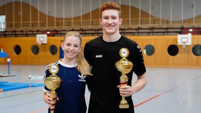 Bild: ref
Jana Dotzler und Gabriel Junkes sind die Deutschen Meister im Rock 'n' Roll bei den Junioren.