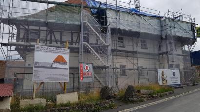 Bild: Benkhardt
Der Gasthof "Zum Roten Ochsen" in Falkenberg wird umgebaut.