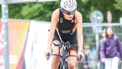 Bild: Sportfotograf.de
Christiane Bardenheuer auf der Radstrecke in Dresden.