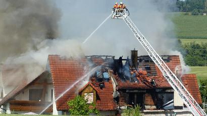 Bild: Gerhard Löckler 
Dachstuhlbrand