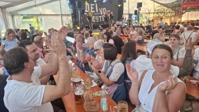 Bild: jua
Gute Stimmung im Festzelt bei der "Schmigoner Kirwa"