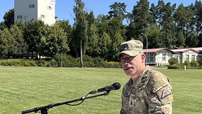 Bild: mor
Command Sergeant Major James A. Boersma ist der neue ranghöchste Unteroffizier der US Armee Garnison Bavaria.